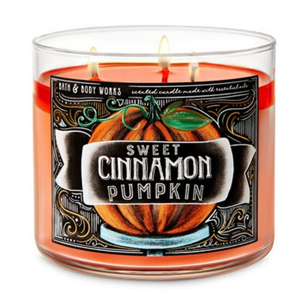 Bath & Body Works Scented 3-Wick Candle in Sweet Cinnamon Pumpkin Bath and body works Bath & Body Works Scented 3-Wick Candle in Sweet Cinnamon Pumpkin Bath and body works